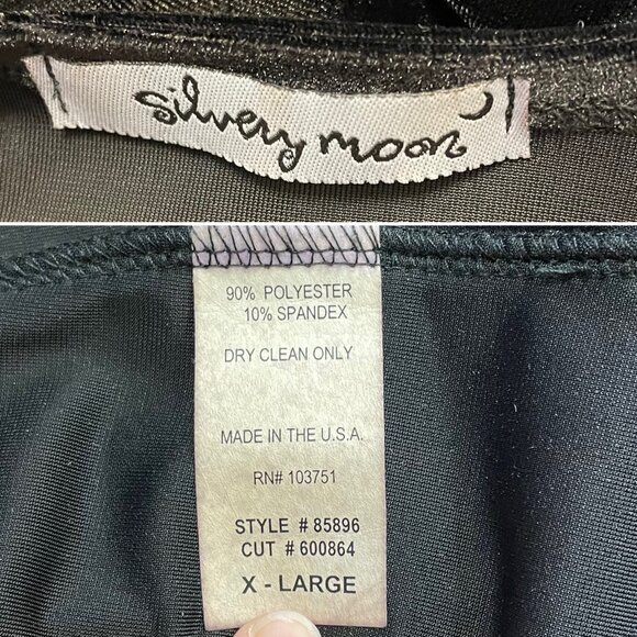 Glamorous Black Velvet Duster Cardigan Jacket With Single Button and Beaded Hem - Picture 9 of 9